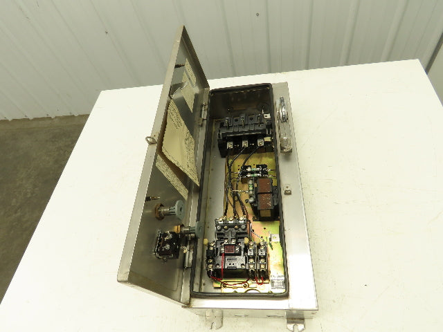 Allen Bradley 712 Sz 1 Combination Starter 10Hp Non-Fusible Stainless Disconnect