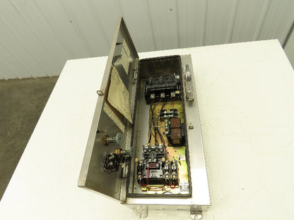 Allen Bradley 712 Sz 1 Combination Starter 10Hp Non-Fusible Stainless Disconnect