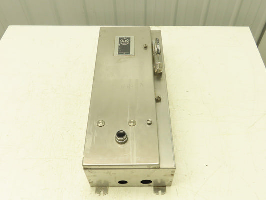 Allen Bradley 712 Sz 1 Combination Starter 10Hp Non-Fusible Stainless Disconnect