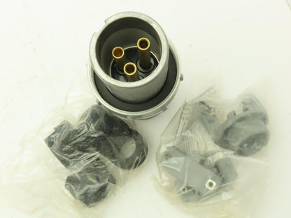 Hubbell HBL360PS2W Pin Sleeve Male Plug 2P3W 600V 60 Amp 2 Pole 3 Wire
