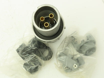 Hubbell HBL360PS2W Pin Sleeve Male Plug 2P3W 600V 60 Amp 2 Pole 3 Wire