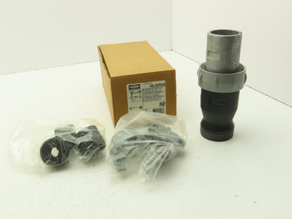 Hubbell HBL360PS2W Pin Sleeve Male Plug 2P3W 600V 60 Amp 2 Pole 3 Wire