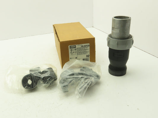 Hubbell HBL360PS2W Pin Sleeve Male Plug 2P3W 600V 60 Amp 2 Pole 3 Wire