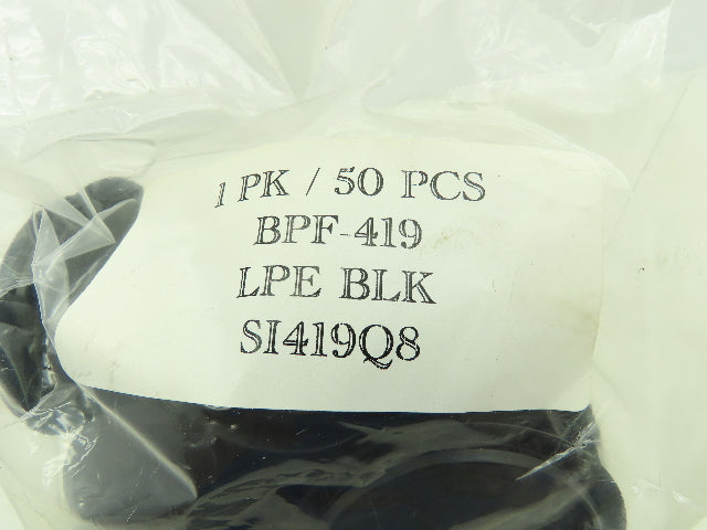 Caplug SI419 Black Polyethylene Cap Plug 2-1/2" ID Flat Hole Cover Lot of 49