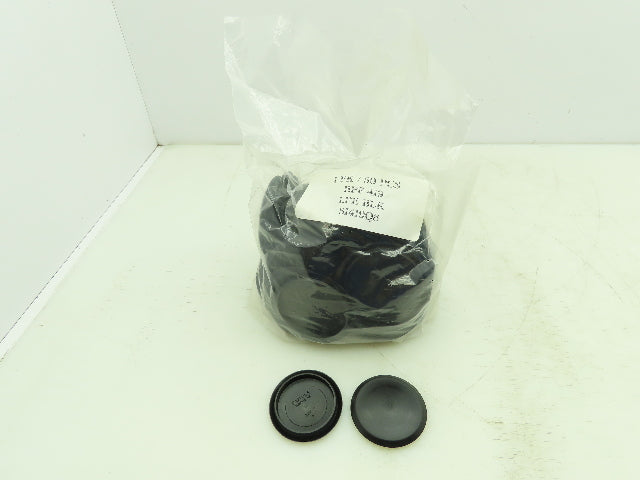 Caplug SI419 Black Polyethylene Cap Plug 2-1/2" ID Flat Hole Cover Lot of 49