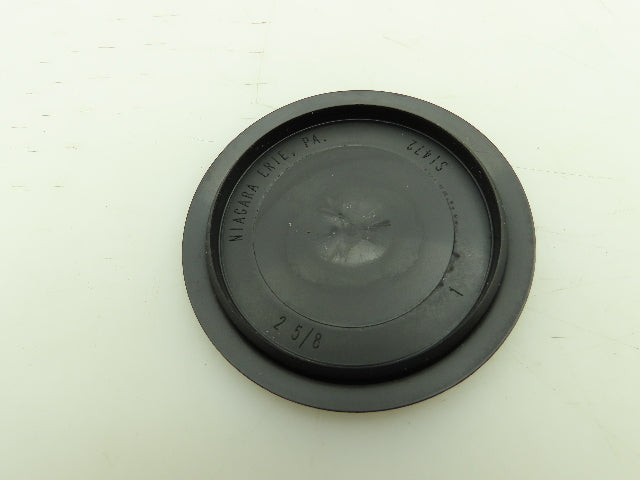 Caplug BPF-472 Black Polyethylene Cap Plug 2-5/8" ID Flat Hole Cover Lot of 24