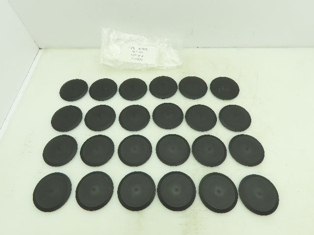 Caplug BPF-472 Black Polyethylene Cap Plug 2-5/8" ID Flat Hole Cover Lot of 24