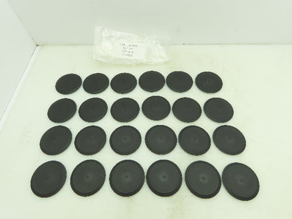 Caplug BPF-472 Black Polyethylene Cap Plug 2-5/8" ID Flat Hole Cover Lot of 24