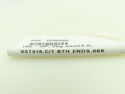 KMT Waterjet 10105880 Coned Tube Nipple .25x4" SST 316 OEM Replacement  Lot of 3