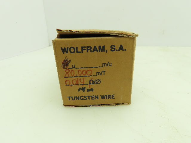 Wolfram Tungsten Filament Wire 0.014mm 0.6 ohms 10 Meters Per Roll