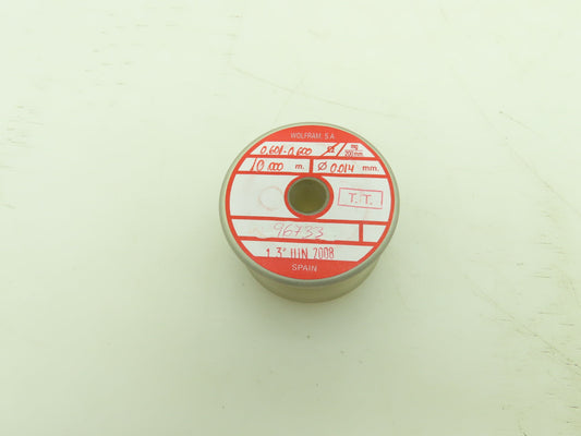 Wolfram Tungsten Filament Wire 0.014mm 0.6 ohms 10 Meters Per Roll