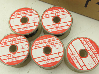 Wolfram Tungsten Filament Wire 0.014mm 0.58-0.607 ohms 86 Meters Lot of 12