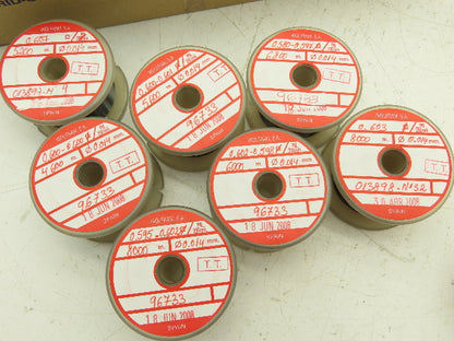 Wolfram Tungsten Filament Wire 0.014mm 0.58-0.607 ohms 86 Meters Lot of 12