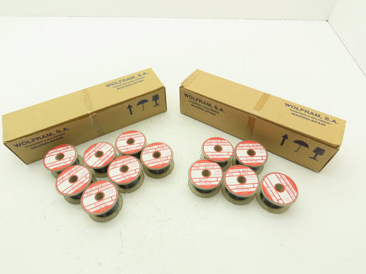Wolfram Tungsten Filament Wire 0.014mm 0.58-0.607 ohms 86 Meters Lot of 12