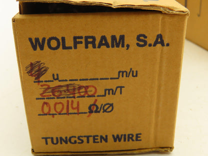 Wolfram Tungsten Filament Wire 0.014mm Type No ohms Rating 10 Meters Per Roll