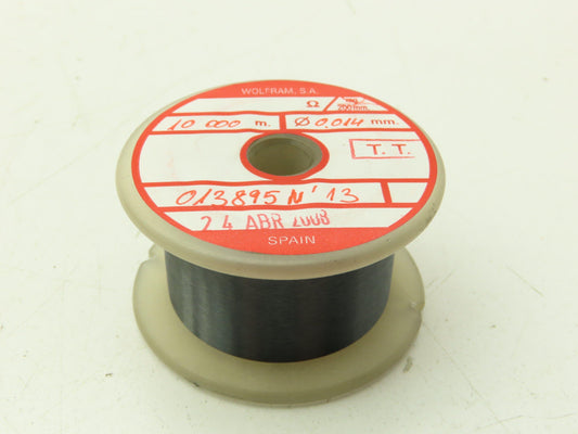 Wolfram Tungsten Filament Wire 0.014mm Type No ohms Rating 10 Meters Per Roll