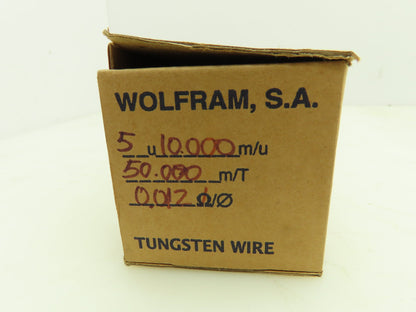 Wolfram Tungsten Filament Wire 0.012mm 0.42-0.435 ohms 10 Meters Per Roll