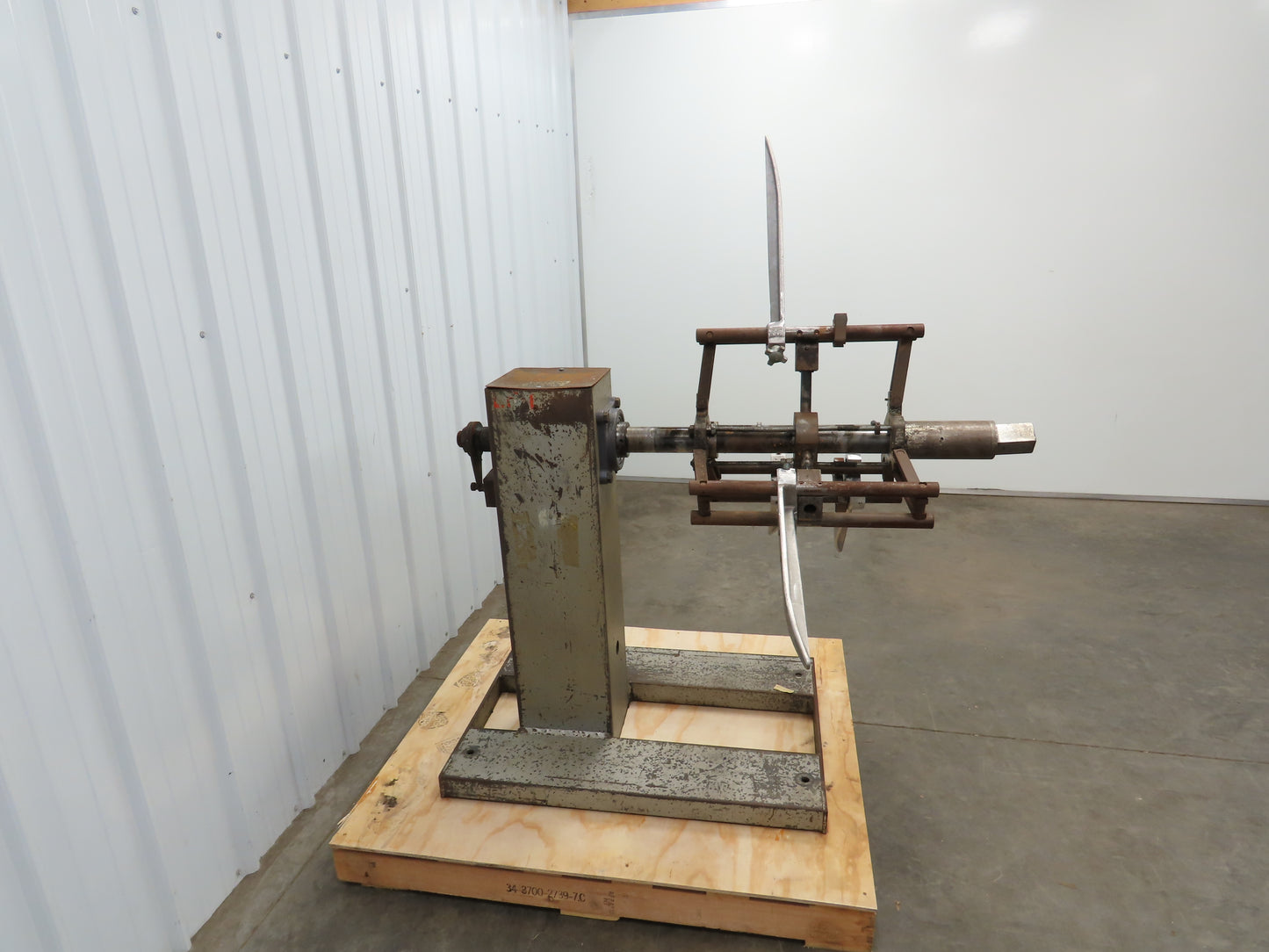 Jaco Coil Reel Uncoiler Feeder Manual Brake 20" ID Manual Tightener Decoiler