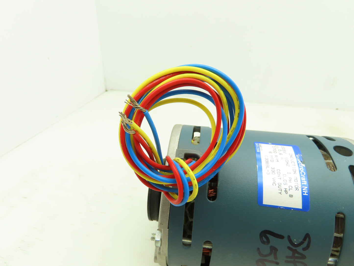 Electrocraft NH C39BBL-3 Induction Motor .05HP 1700RPM 115V 1Ph 3/8" Shaft Size
