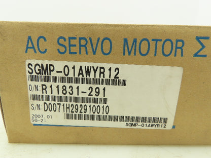 Yaskawa SGMP-01AWYR12 Motoman AC Servo Brake Motor 200V 100W 3000 RPM