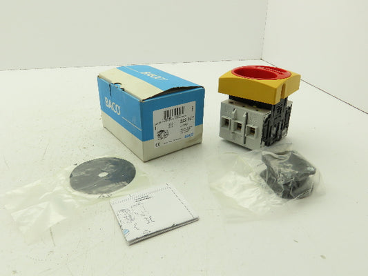 Baco 172500 Rotary Isolating Disconnect Switch 100A 3 Pole 690V Panel Mount