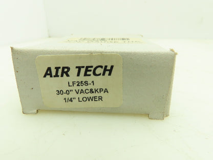 Air Tech LF25S-1 Vacuum Pressure Gauge 30inHg 2-1/2" Oil Filled 1/4" Lot of 5