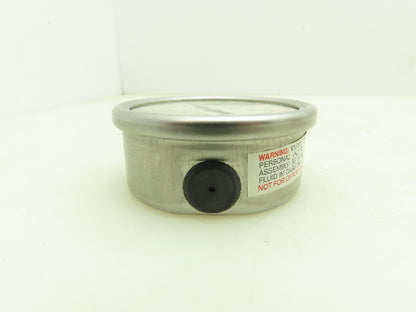 Air Tech LF25S-1 Vacuum Pressure Gauge 30inHg 2-1/2" Oil Filled 1/4" Lot of 5