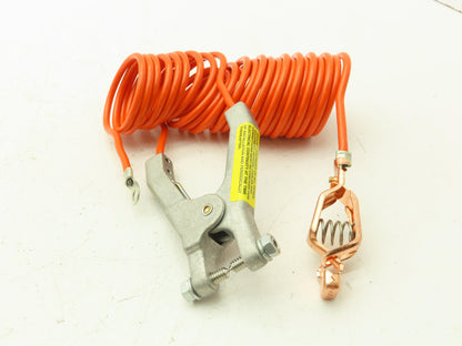 CVI CV3210V605 Coiled Grounding Wire Assy Hand Clamp/Alligator Clamp/Terminal