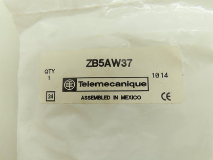 Telemecanique ZB5AW37 Illuminated Push Button White Lens Flush Mount Lot of 4