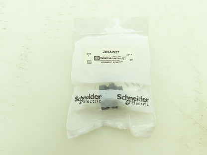 Telemecanique ZB5AW37 Illuminated Push Button White Lens Flush Mount Lot of 4