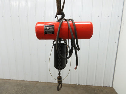 CM Lodestar Model A2 Electric Chain Hoist 1/8 Ton 250lb 11' Lift 32 FPM 3PH 460V
