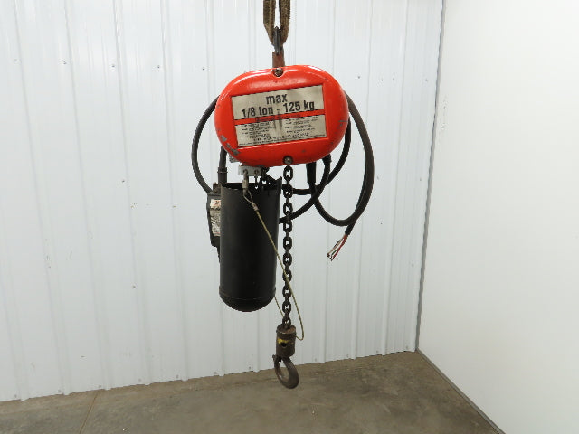 CM Lodestar Model A2 Electric Chain Hoist 1/8 Ton 250lb 11' Lift 32 FPM 3PH 460V