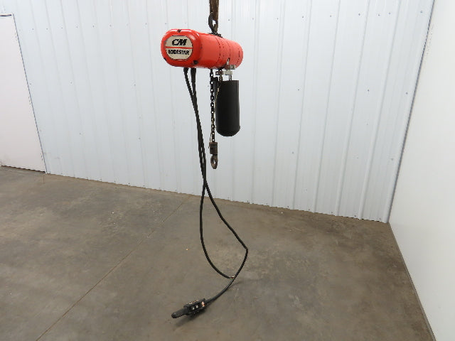 CM Lodestar Model A2 Electric Chain Hoist 1/8 Ton 250lb 11' Lift 32 FPM 3PH 460V