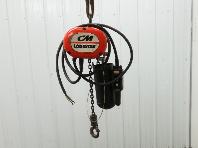 CM Lodestar Model A2 Electric Chain Hoist 1/8 Ton 250lb 11' Lift 32 FPM 3PH 460V