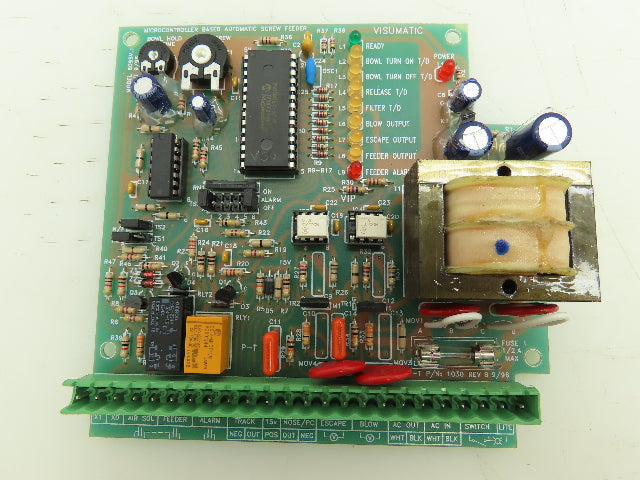 Visumatic 6095V.1 Microcontroller Based Automatic Screw Feeder Circuit Board