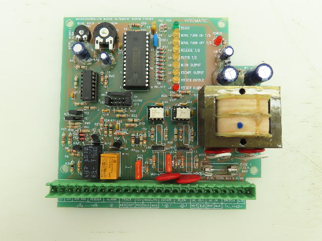 Visumatic 6095V.1 Microcontroller Based Automatic Screw Feeder Circuit Board