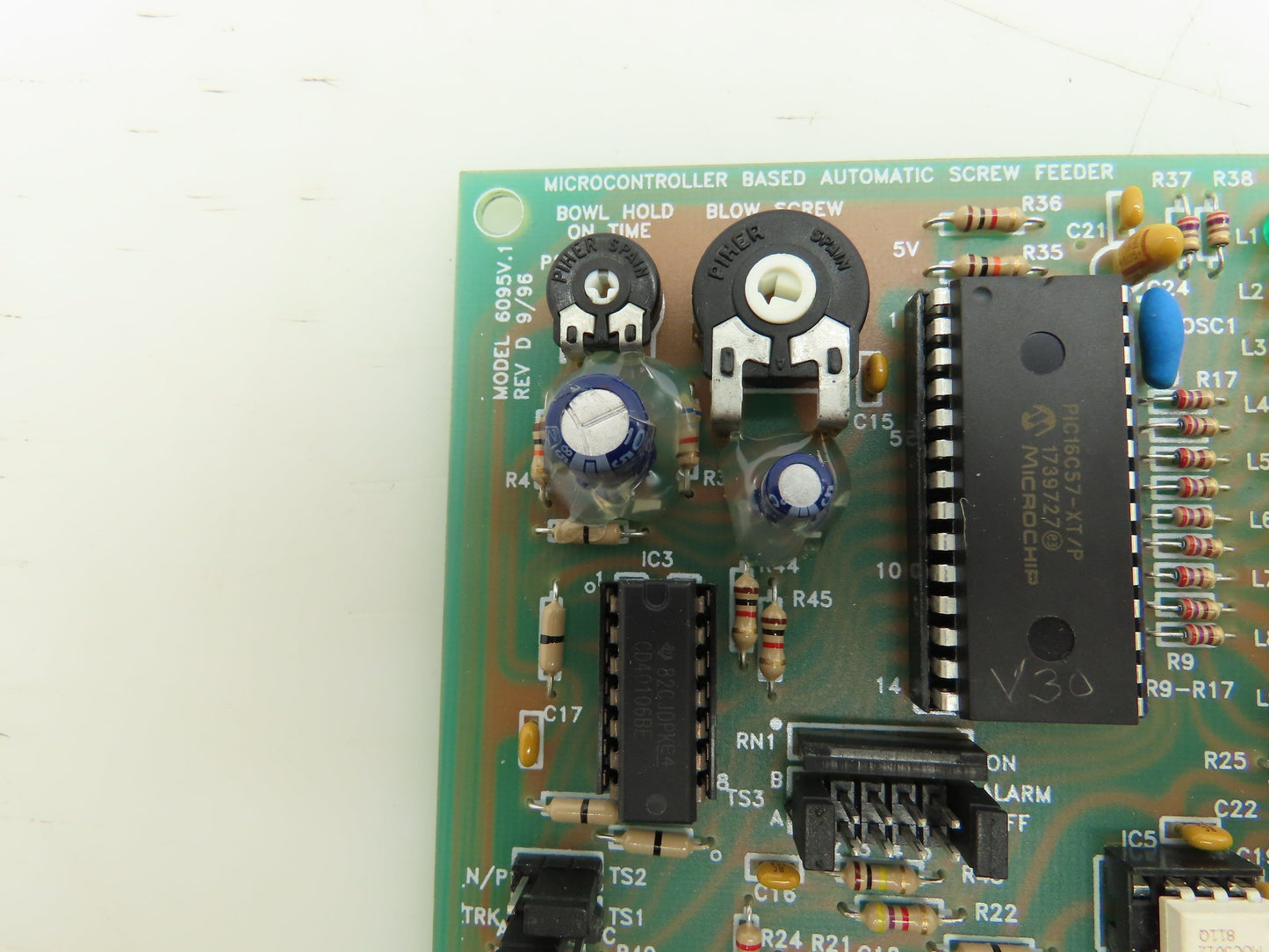 Visumatic 6095V.1 Microcontroller Based Automatic Screw Feeder Circuit Board