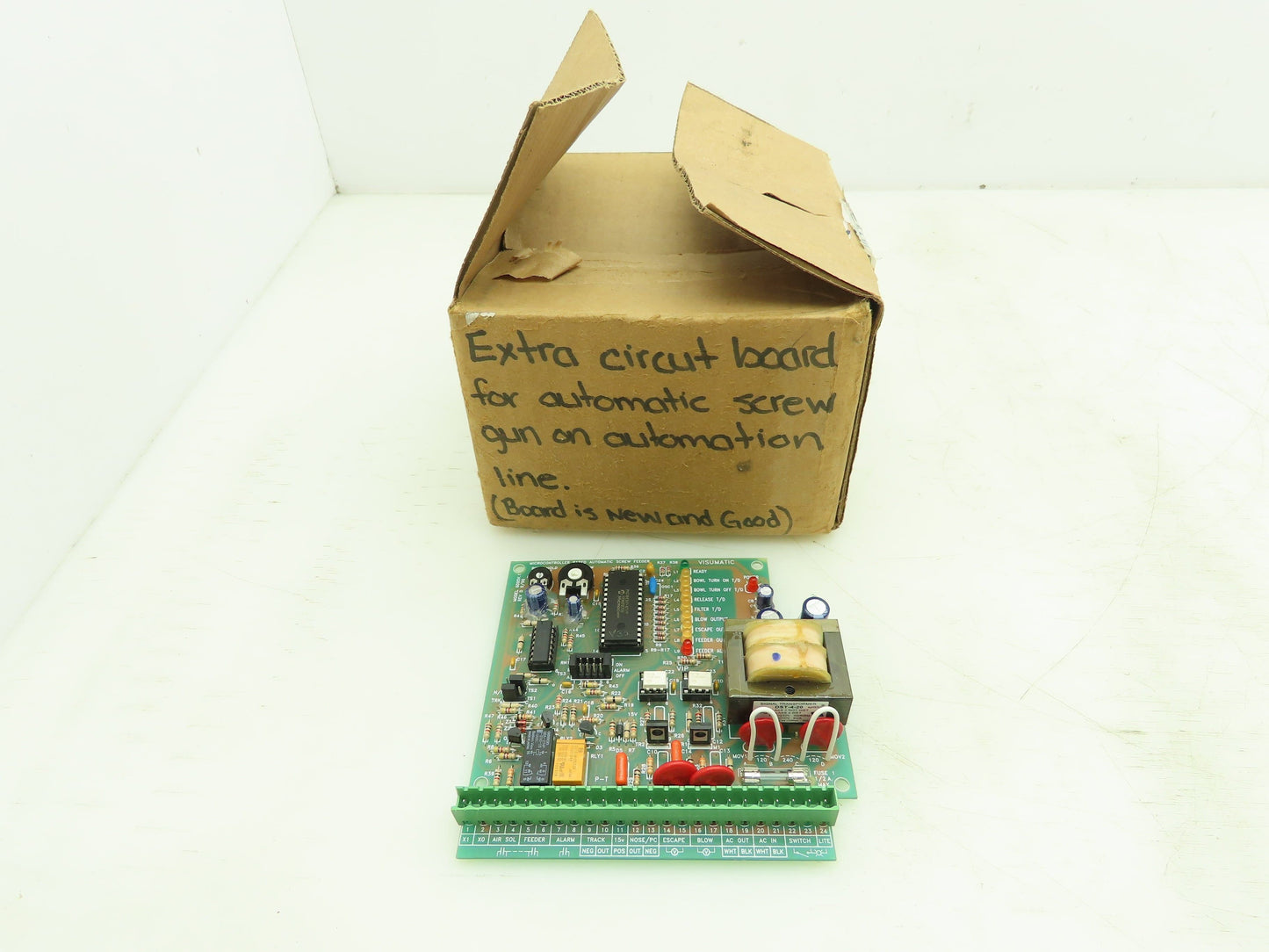 Visumatic 6095V.1 Microcontroller Based Automatic Screw Feeder Circuit Board