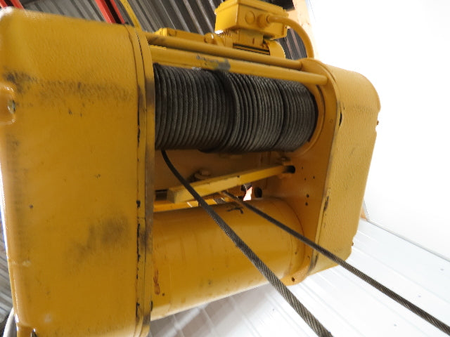 David Round M55W-1-40-17 1/2Ton 1000lb Electric Cable Hoist 40' Lift 17' FPM 3Ph