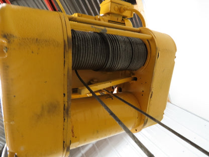 David Round M55W-1-40-17 1/2Ton 1000lb Electric Cable Hoist 40' Lift 17' FPM 3Ph