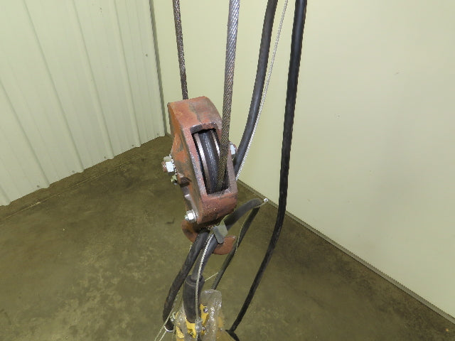 David Round M55W-1-40-17 1/2Ton 1000lb Electric Cable Hoist 40' Lift 17' FPM 3Ph