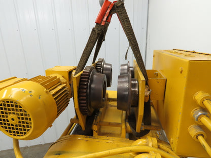 David Round M55W-1-40-17 1/2Ton 1000lb Electric Cable Hoist 40' Lift 17' FPM 3Ph