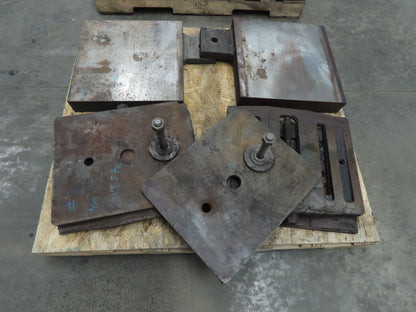 Heavy Duty Steel 18" Square Machine Leveling Mounting Blocks & Shims Set of 4