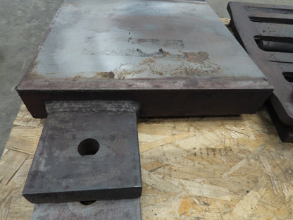 Heavy Duty Steel 18" Square Machine Leveling Mounting Blocks & Shims Set of 4