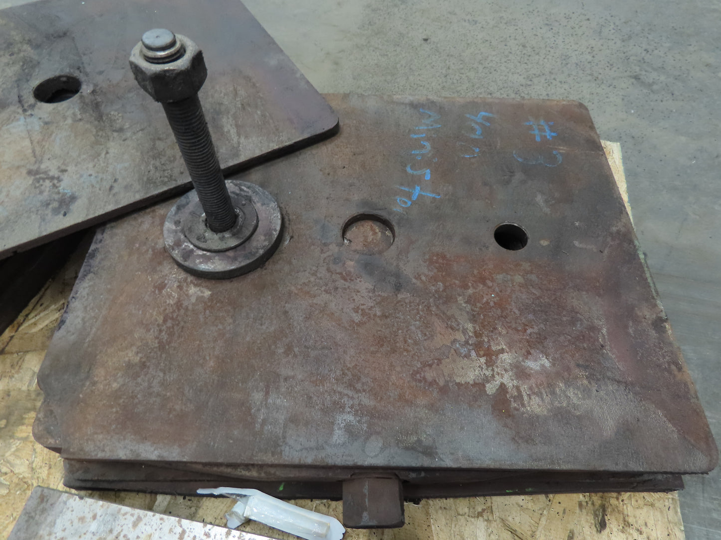 Heavy Duty Steel 18" Square Machine Leveling Mounting Blocks & Shims Set of 4