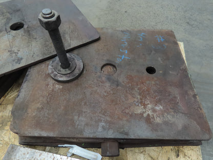Heavy Duty Steel 18" Square Machine Leveling Mounting Blocks & Shims Set of 4