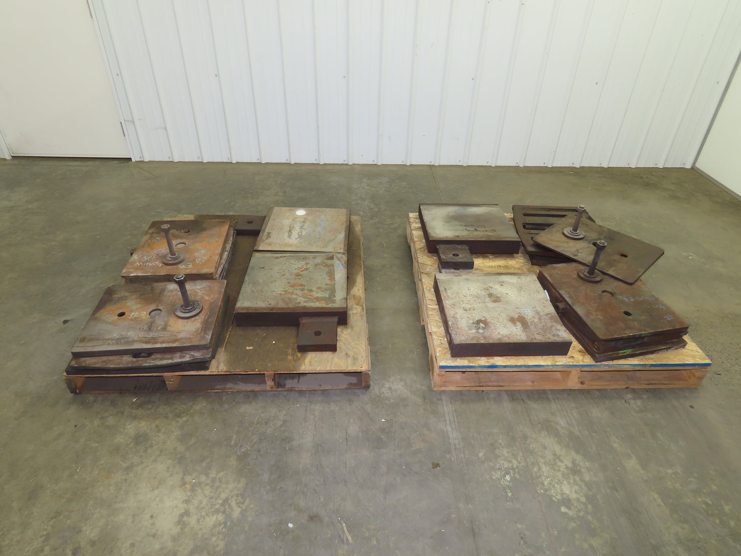 Heavy Duty Steel 18" Square Machine Leveling Mounting Blocks & Shims Set of 4