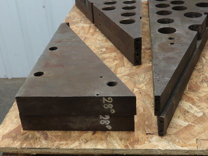 Heavy Duty Steel Tilt Wedge Plate Angle Block Milling Machine Workholding Tools