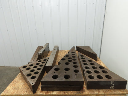 Heavy Duty Steel Tilt Wedge Plate Angle Block Milling Machine Workholding Tools