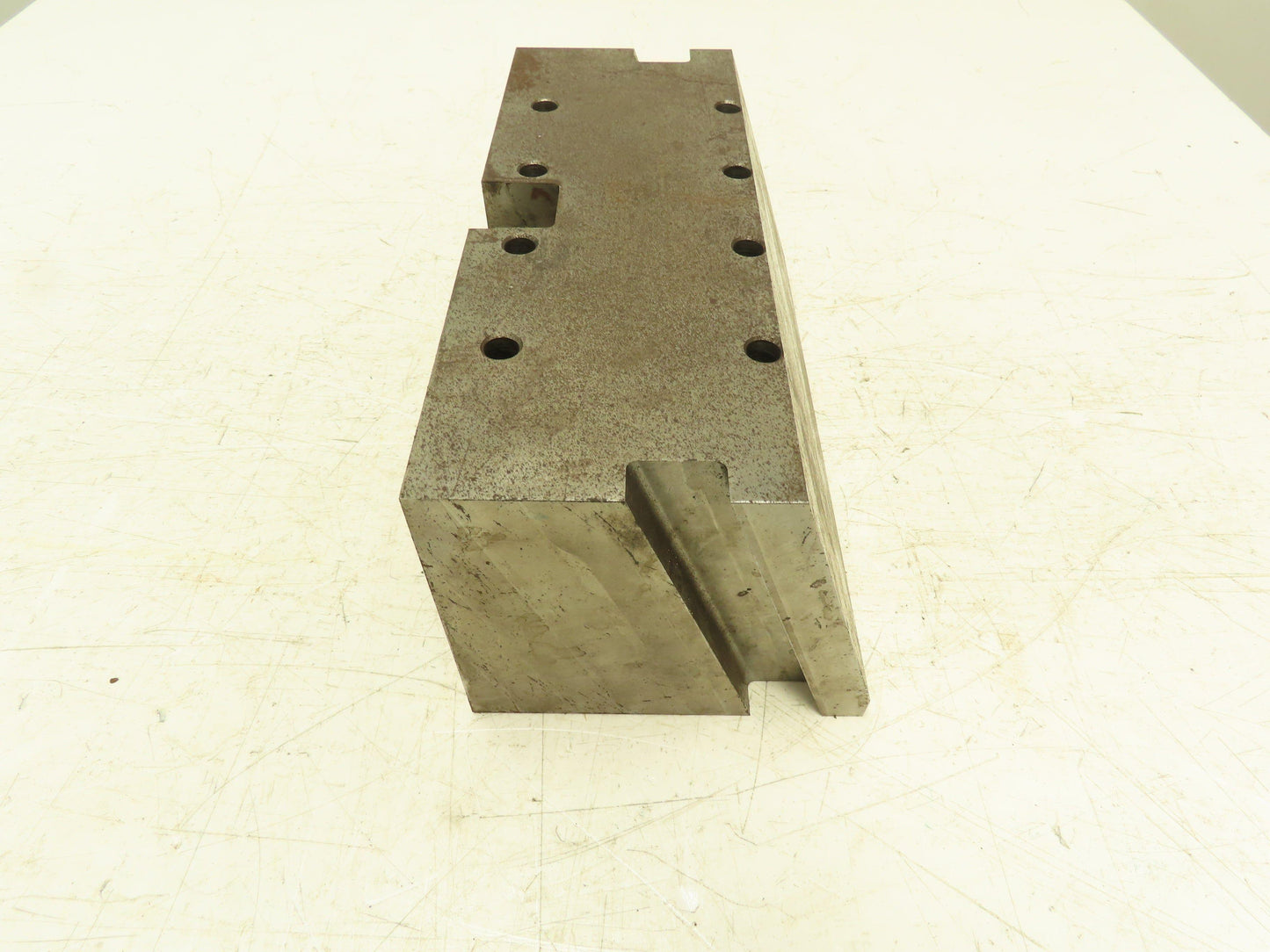 Heavy Steel Machining Block 5"x 11" with Drilled Thru Holes